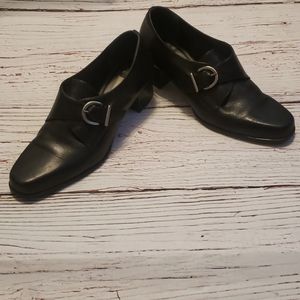 Bandolino Black Heeled Loafers